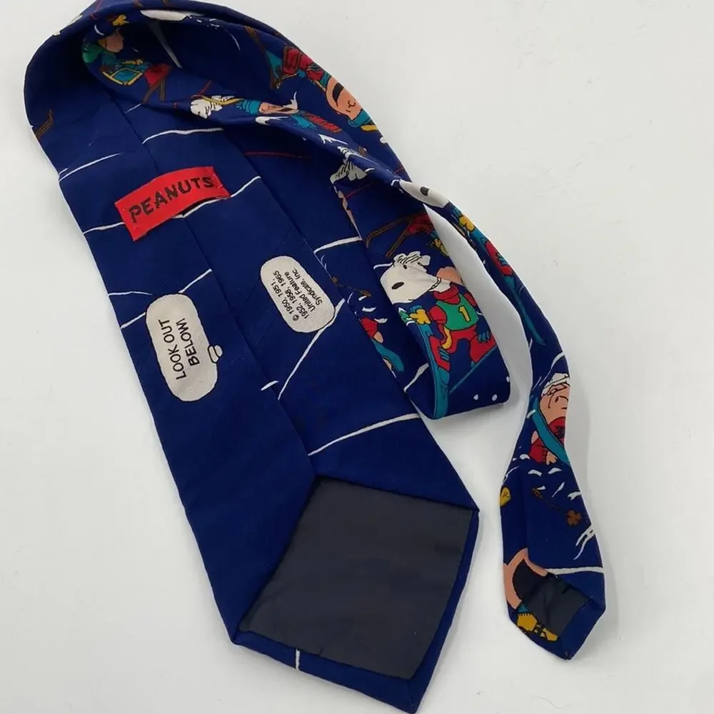 Vintage snoopy peanuts silk tie